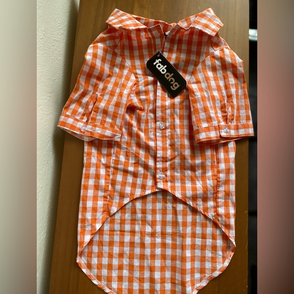 FabDog button up dog shirt